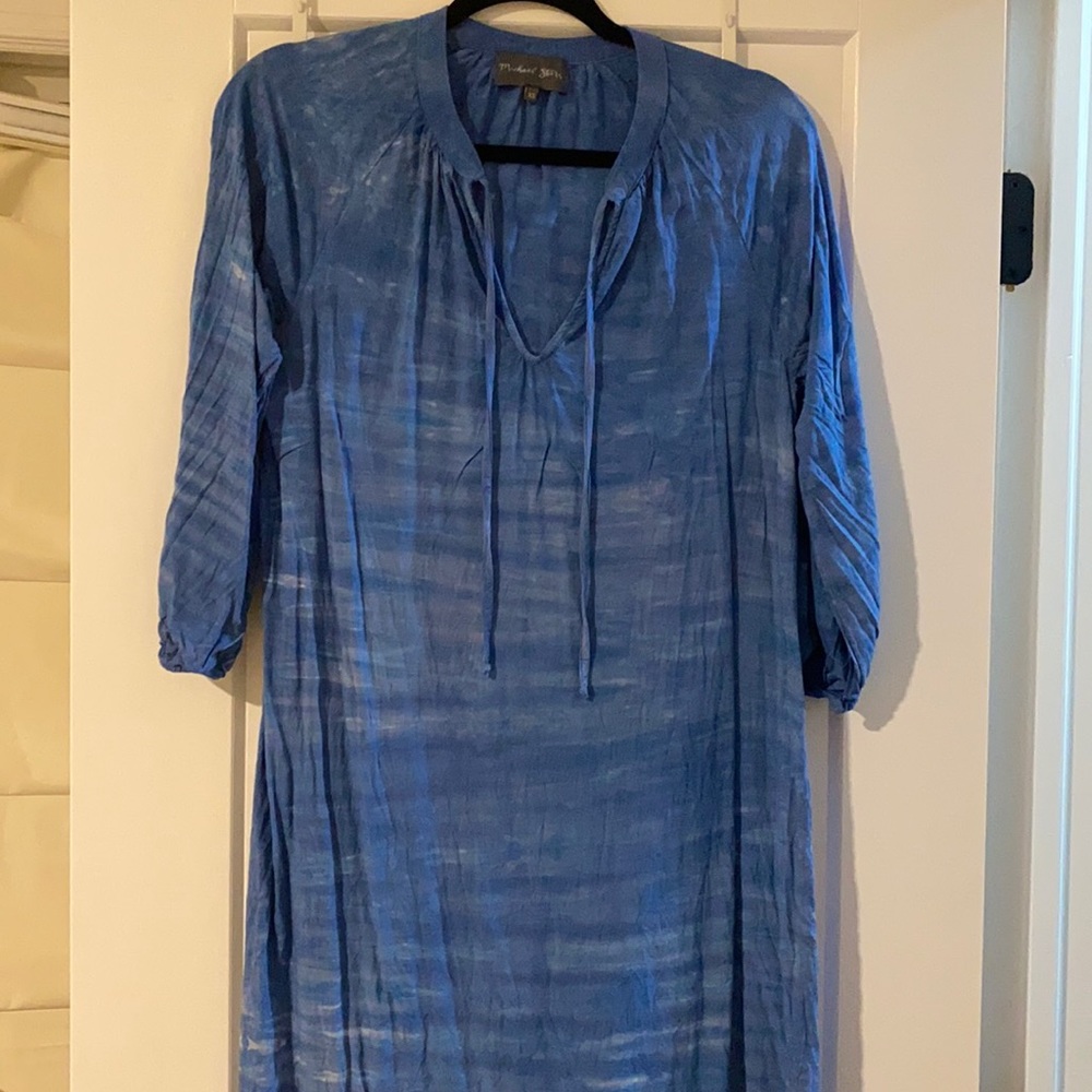 Michael Stars Blue Tie Dye Dress
